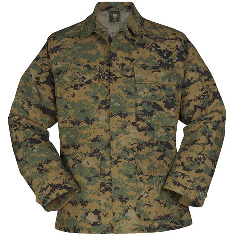 Propper Uniform BDU Coat Army Mens Combat Work Uniform Digital Woodland Camo | eBay