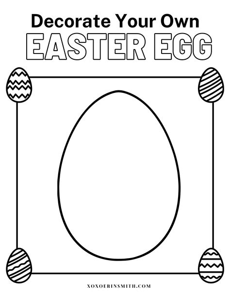 Decorate Easter Egg Printable at Carolyn Wilson blog