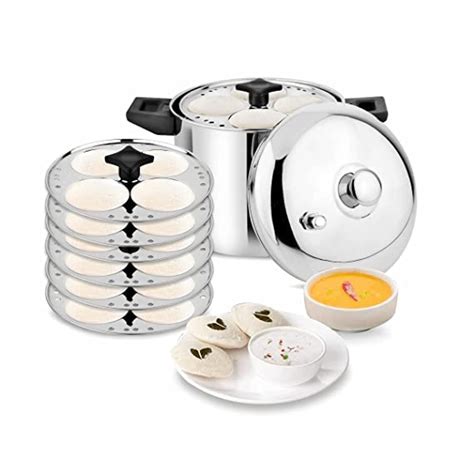 Idli Cooker Idli Maker Stainless Steel Idli Cooker With 6 | Desertcart ...