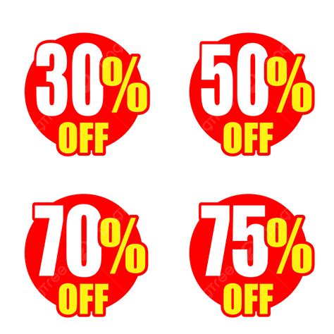 50 قبالة بيع لافتة لافتة 70 30 75 مجموعة صورة متجه, تخفيض 30, خصم 50 ...