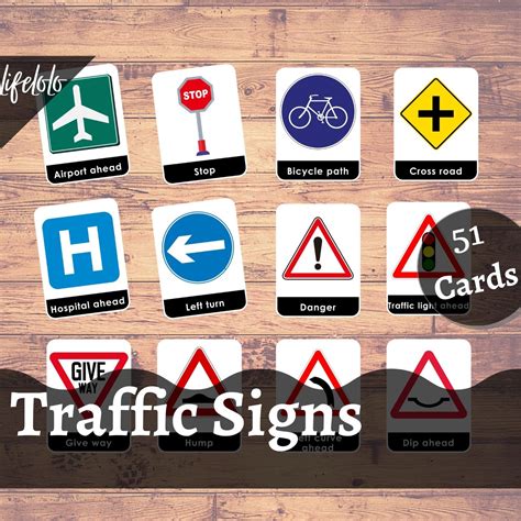 Printable Road Signs Flashcards - Printable Free Templates