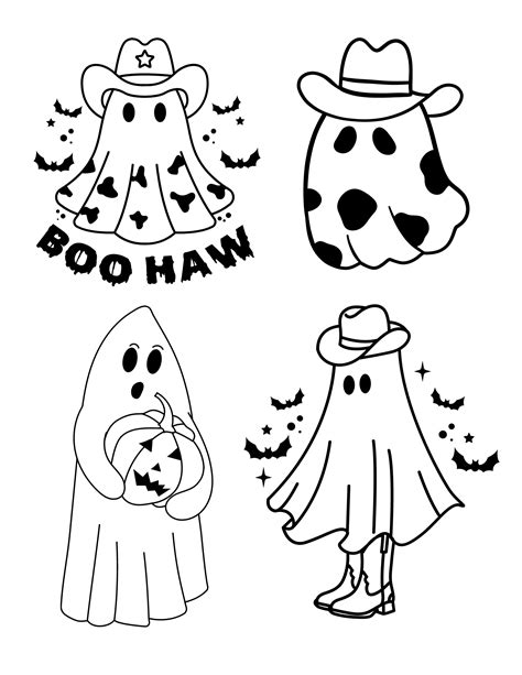 Halloween Coloring Pages Cute Ghost [2025]