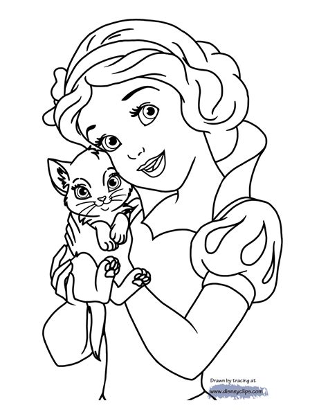 Snow White and the Seven Dwarfs Coloring Pages (2) | Disneyclips.com