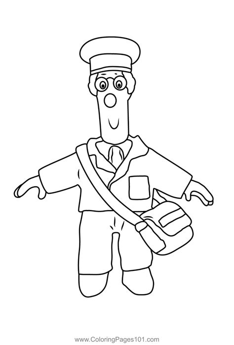 Postman Colouring Pages 的图像结果