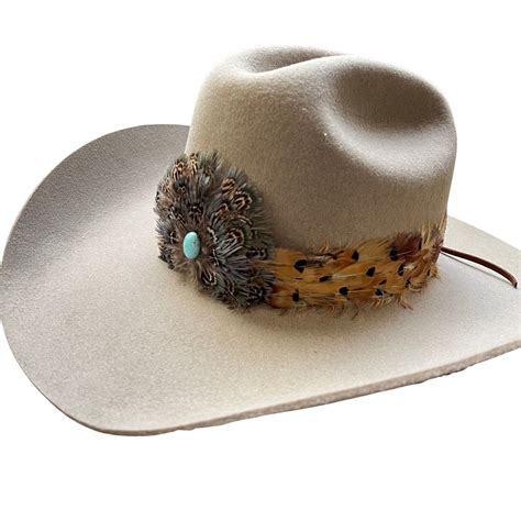 Stellar Western Feather Cowboy Hat Band for Men Women Natural Feather ...