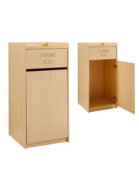 Restaurant Trash Can Cabinet, Commercial Trash Cans 40 Gallon Wooden ...