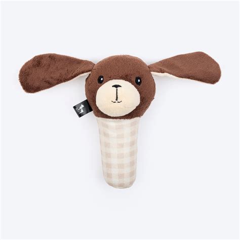 Buy HUFT Pretty Pup Squeaky Plush Toy for Small Dogs - Brown – Heads Up ...