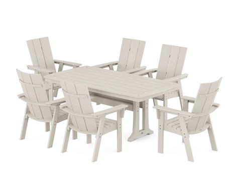 Polywood Modern Adirondack PWS1760-1-SA Modern Curveback Adirondack 7 ...