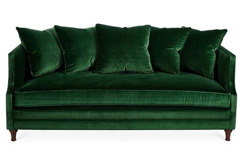 Dumont Velvet Sofa - Freshome | Green sofa, Emerald green sofa, Green velvet sofa
