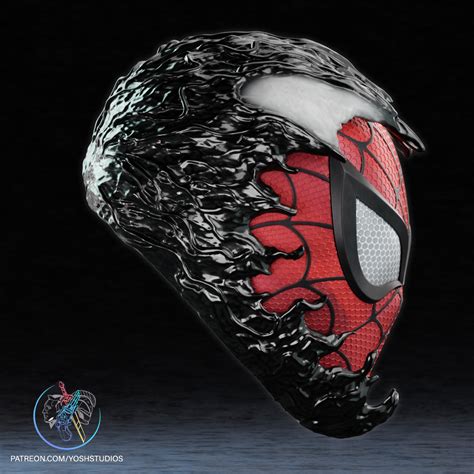 🖨️ Spider-Man Rivals Mask 3D Printer File STL (Venom)・ STL File for 3D ...
