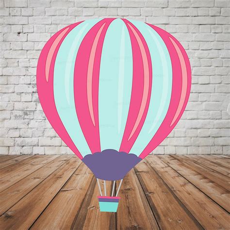 Hot Air Theme girl Parashoot Cutout | Party Supplies India Online