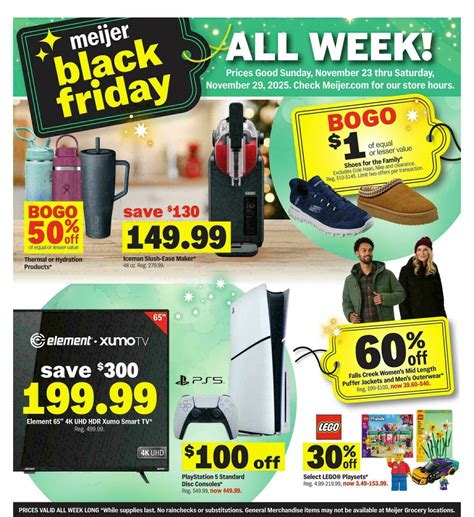 Meijer Black friday Weekly Ad from November 23