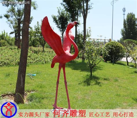 玻璃钢火烈鸟雕塑，代表火红的热情-雕塑艺术-其它类别-雕塑头条-雕龙客-雕塑与雕刻艺术平台