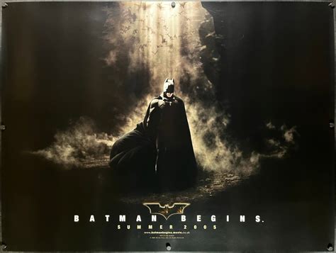 Batman Begins Poster Originale Del Film BATMAN BEGINS MOVIE POSTER