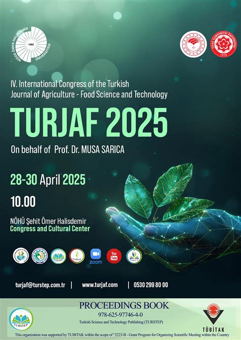 IV. International Congress of the Turkish Journal of Agriculture - Food Science and Technology ...