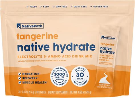 Amazon.com: NativePath Native Hydrate Stick Packs, Sugar Free ...
