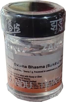 Buy Zandu Svarna bhasma (Pack of 1 500 mg) Online at Low Prices in ...
