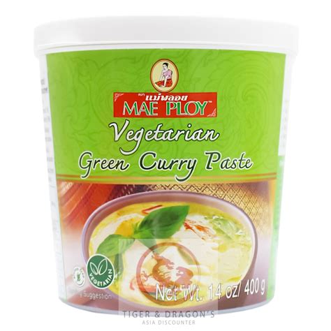 Mae Ploy Thai Currypaste Grün Vegetarisch 400g, 3,49