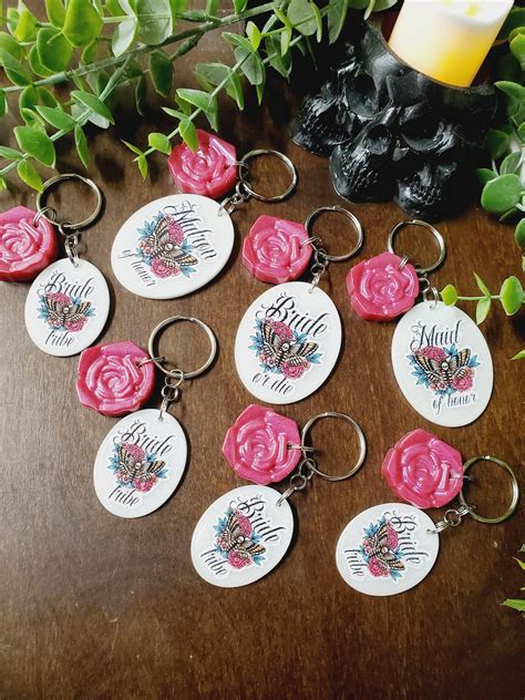 Goth Bridesmaid Moth Keychain, Death Head Moth/bride/bride Tribe, Goth ...