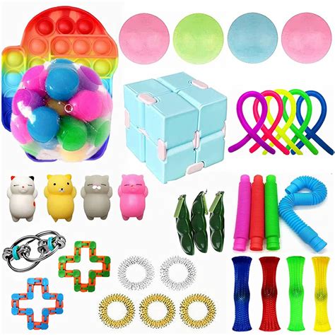 Hasoar 35 Pack Sensory Fidget Toy Set Fidget Pack Sensory | Desertcart ...