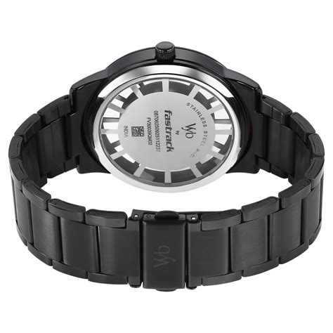 Buy Online Vyb Horizon By Fastrack Quartz Analog Black Dial Grey ...