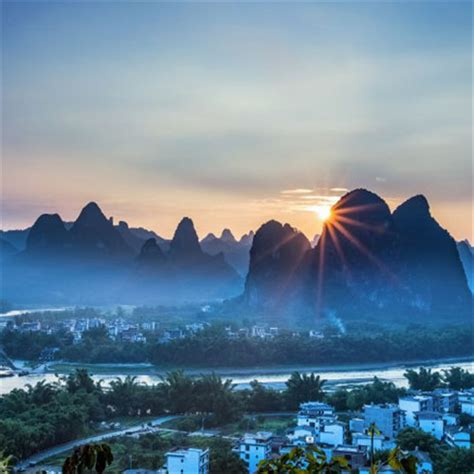 山水风景头像，广西桂林漓江山水如画风景图片-唯美头像