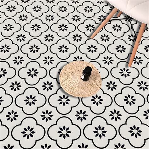 Patterned Vinyl Flooring Peel and Stick Low Gloss Vinyl Flooring - 25 ...