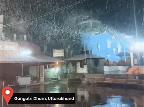 Haryana Roads Submerged; Gangotri Dham Snowfall | Rajasthan-MP Rain Alert