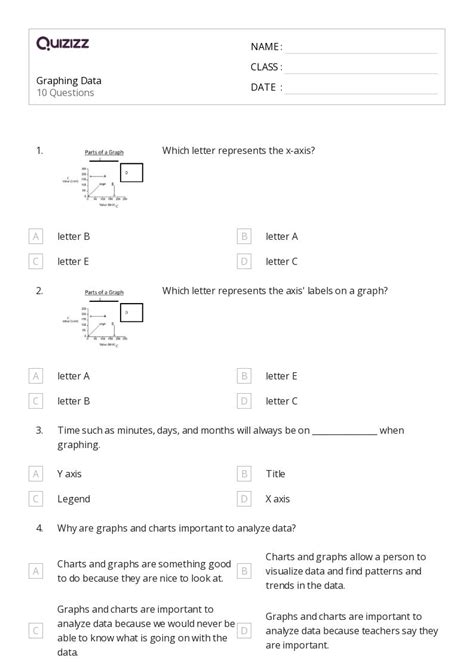 50+ Graphing Data worksheets for 8th Class on Quizizz | Free & Printable