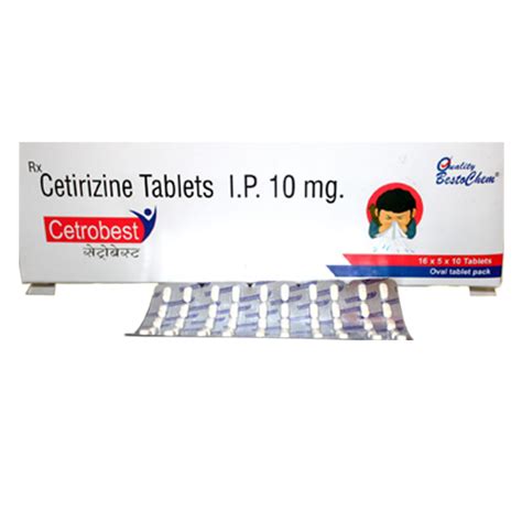 Cetirizine Hydrochloride Tablets IP Le Tyche Pharmaceuticals Pvt. Ltd.