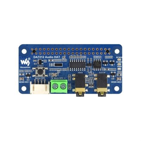 Buy Waveshare DA7212 I2S Audio Board For Raspberry Pi, Stereo Encoding ...