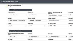 AP DSC Recruitment 2025: Mega DSC Registration Window Opens At apdsc ...