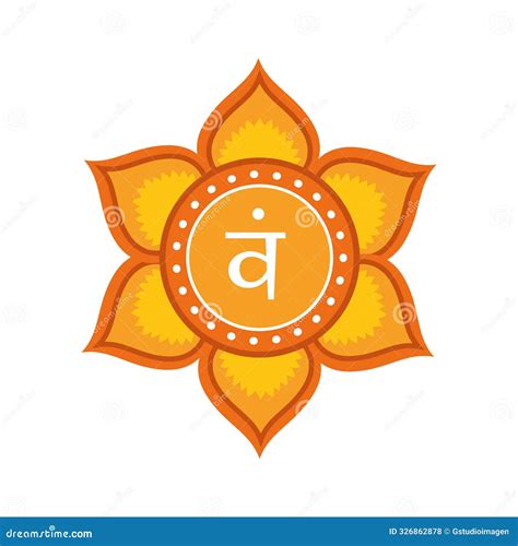 Svadhisthana Chakra Traditions Tantrism Stock Illustration ...