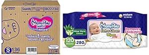 Buy MamyPoko Pants Extra Absorb S136 & MamyPoko Extra clean wipes with ...