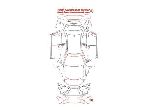 Purchase the patterns for body and interior protection of Lexus