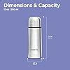 Milton Flip Lid 350 Thermosteel Water Bottle 350 ml, 24 Hr Hot and Cold ...