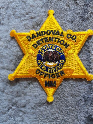 U.S Sandoval County, New Mexico Prison Officer Cloth Arm Badge | jsf ...