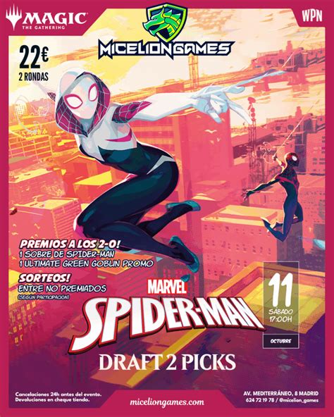 Inscripción DRAFT 2 PICKS SPIDER-MAN | Micelion Games