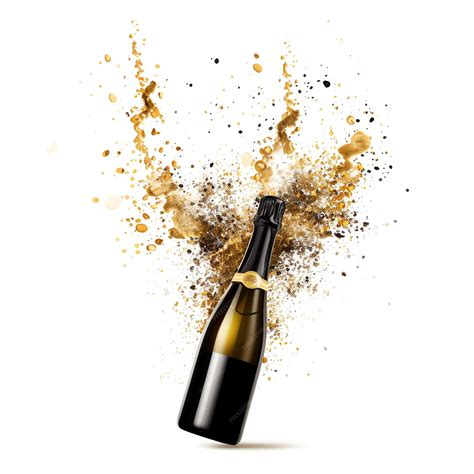 Premium AI Image | beautiful Champagne bottle popping open with ...