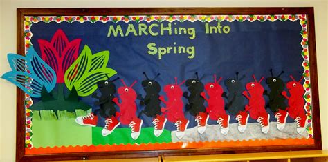 March Into Spring Bulletin Boards - marchjullla