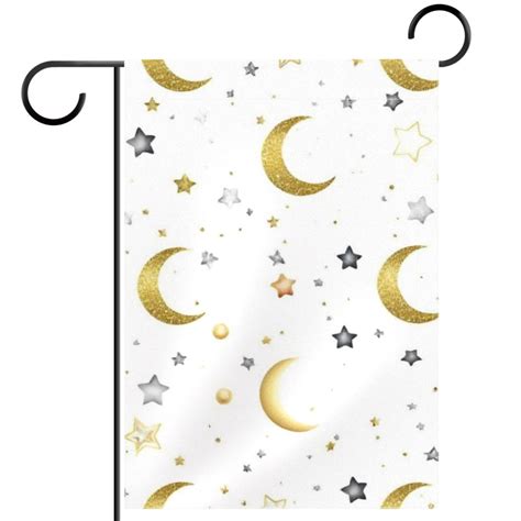 NUEAHEDN Aesthetic Stars and Moon Flags for Outside Decoration, Yard ...