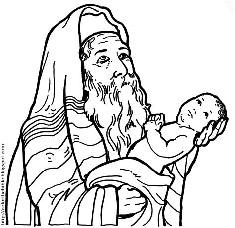 Bible Coloring Pages Simeon [2025]