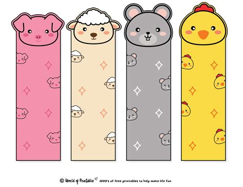 Free Cute Printable Bookmarks: Fun Designs! - Printables for Everyone