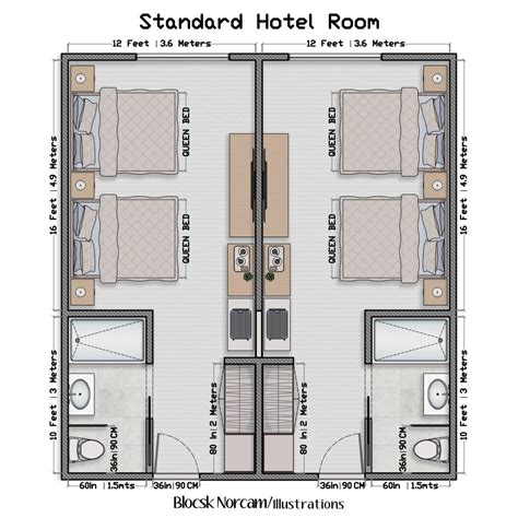 Hotel Room Design: Key Dimensions and Layout Strategies