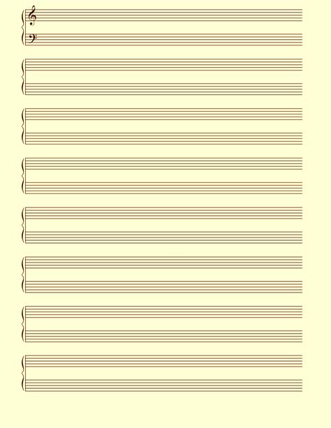 Blank Guitar Music Sheets Printable - Printable And Enjoyable Learning
