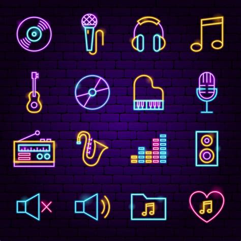 Neon Music Notes 的图像结果