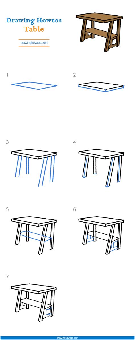 Image result for Simple Drawing of a Small Table