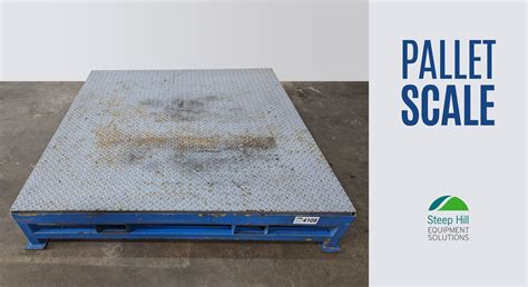 Used Pacific 5' x 5' Platform Pallet Scale for Sale at Steep Hill Equipment Solutions