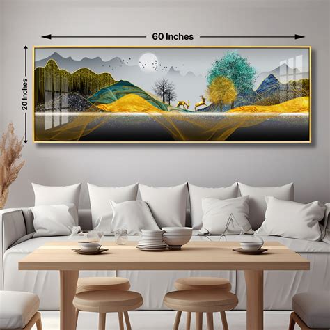 Buy The Dawn at Forest Premium Acrylic Horizontal Wall Art Online ...