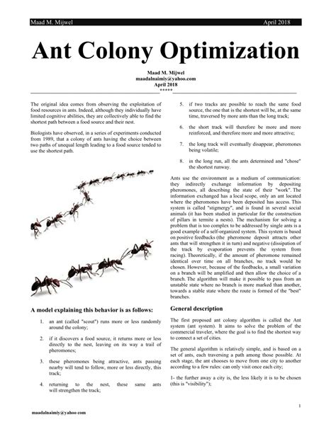 Image result for Ant Colony Optimization Formula